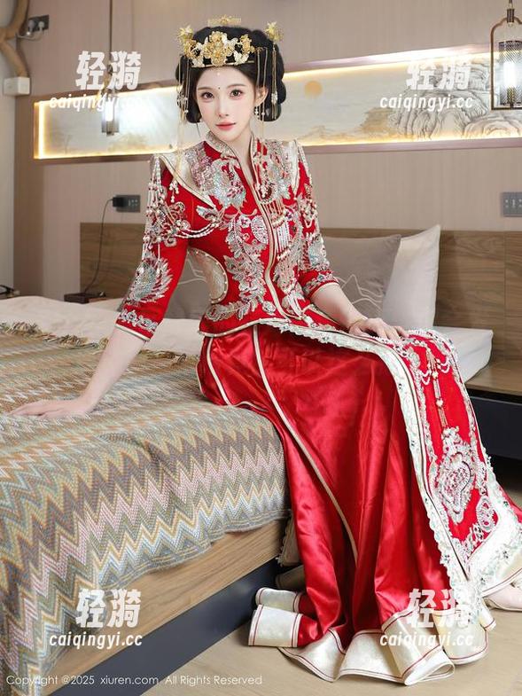 秀人网-区静瑶 秀人网 - 区静瑶的花嫁高清写真:你会发现,原来婚纱竟然可以这么撩人!